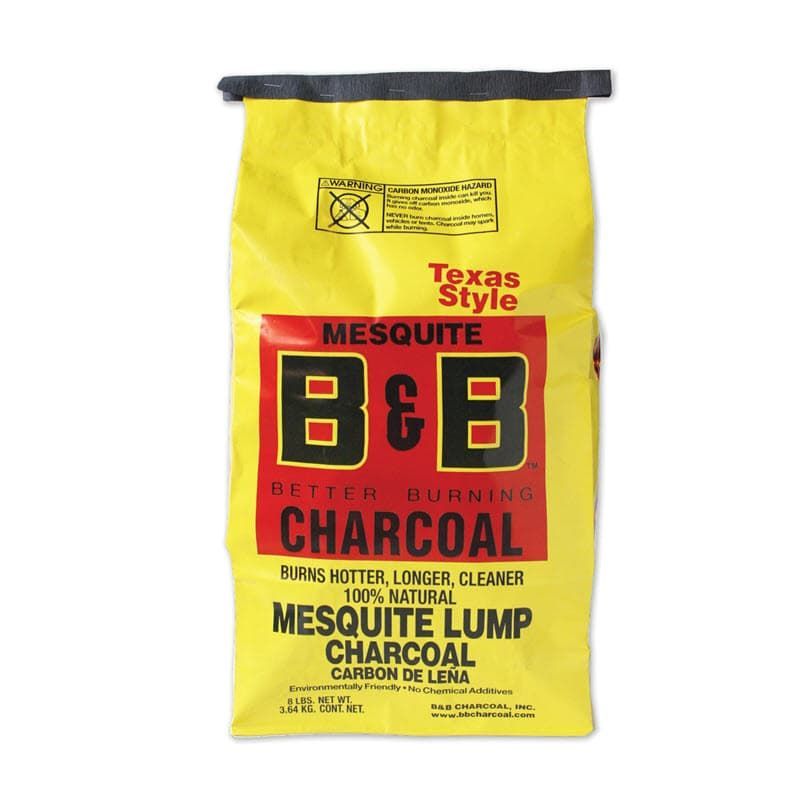 8lb bag B&B Mesquite Lump Charcoal for charcoal grilling