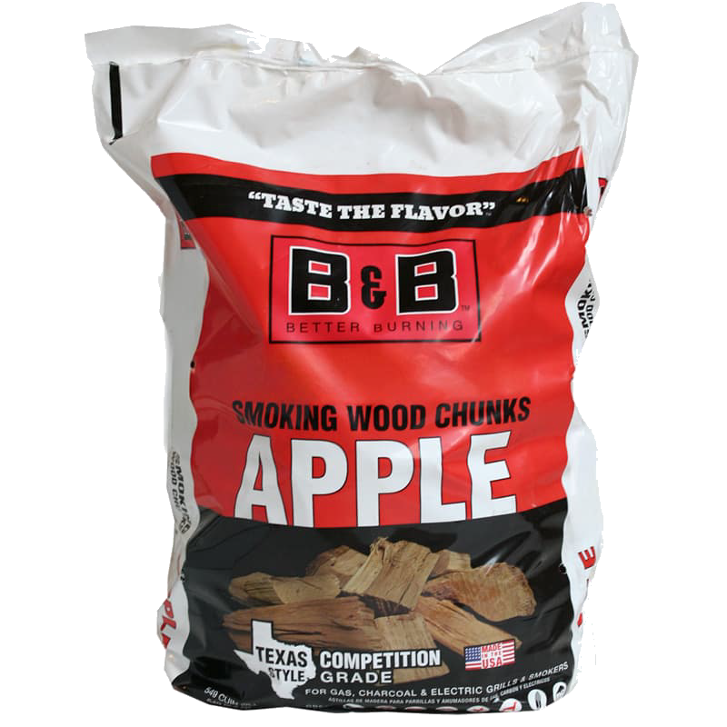 Learn More Bag of B&B Apple Smoking BBQ Wood Chunks for smoking, best wood chunks for smoking