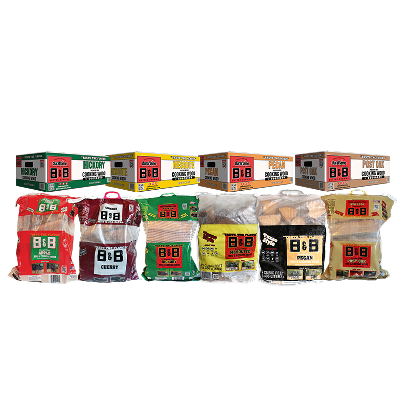 Learn more Bags of assorted B&B BBQ and Cooking Wood