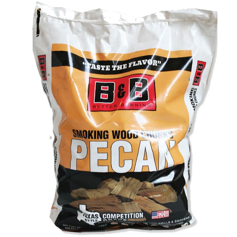 549 cubic inch bag of B&B Pecan Smoking Wood Chunks, pecan wood chunks,pecan wood near me,pecan wood chunks near me
