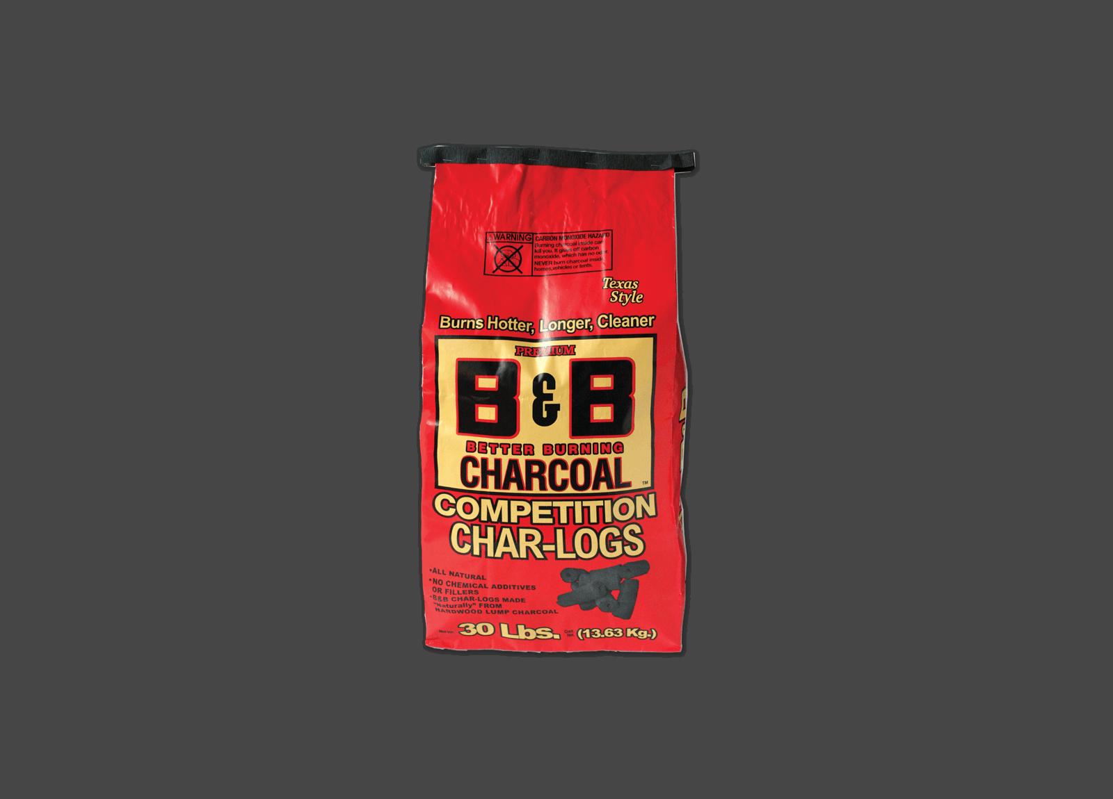 Bag of B&B Competition Char-Logs charcoal products