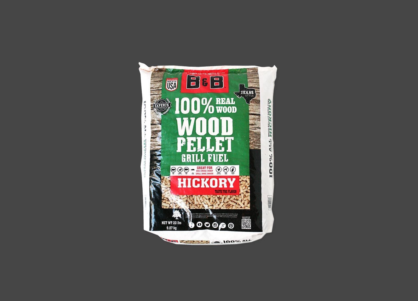 Bag of B&B Hickory Wood Pellets