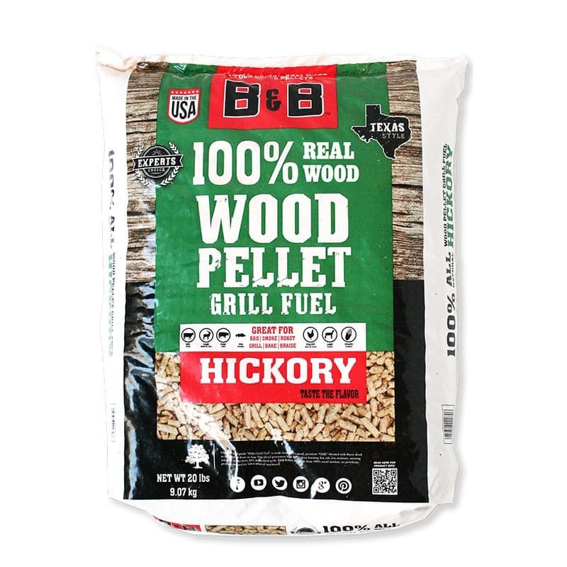 20 lb bag of B&B Hickory Pellets, hickory wood pellets