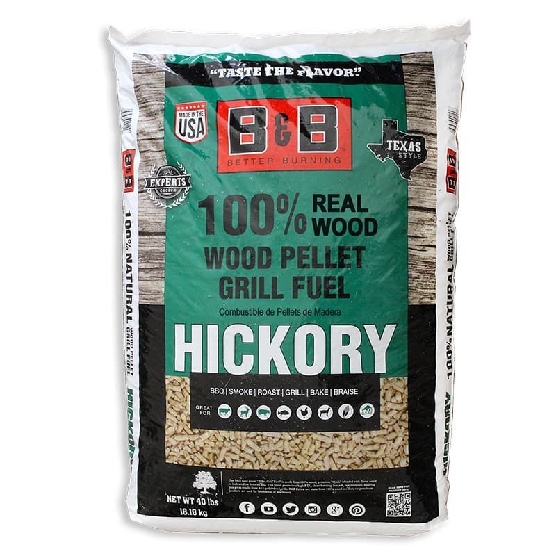 40 lb bag of B&B Hickory Pellets, hickory wood pellets