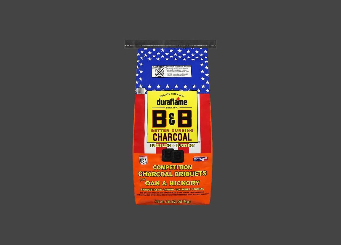 charcoal buy online; B&B charcoal brand Oak & Hickory competition better burning charcoal briquets for charcoal grilling, charcoal products