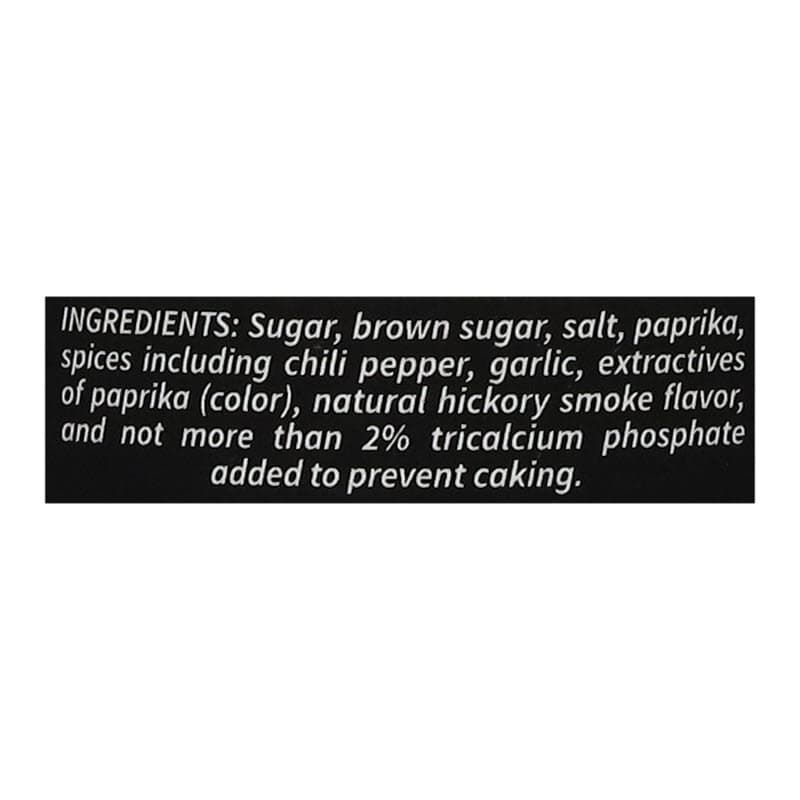B&B Texas Swine Shaker pork rub list of pork seasoning and ingredients, including pork spices