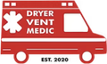 The logo for dryer vent medic is a red ambulance with a white star of life on the side.
