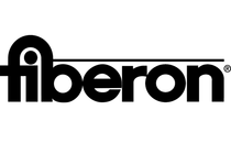 Fiberon logo in black lowercase letters with a stylized “f” icon on a white background