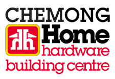 Chemong Home Hardware Building Centre logo in black, red, and white