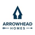 The logo for arrowhead homes shows a house with an arrow pointing to it.