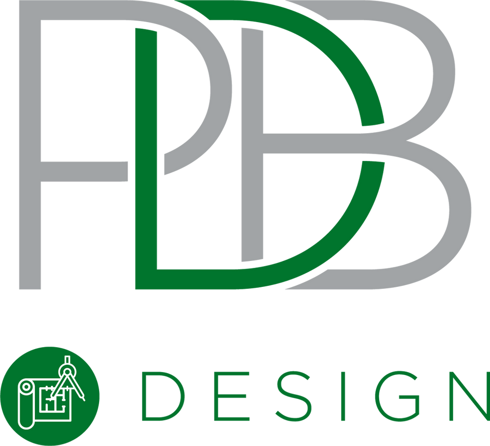 It is a logo for a company called pb design.