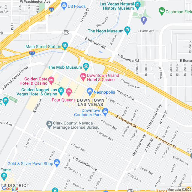 Map of business location