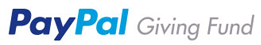 Paypal giving fund logo on a white background