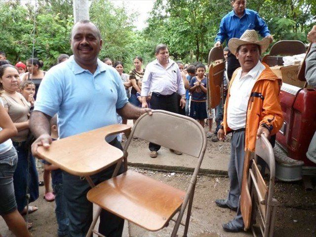 A donated chair brings so much happiness to the people of Honduras.