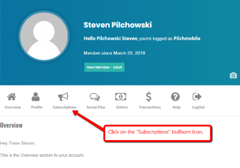 A screenshot of a person 's profile on a website.