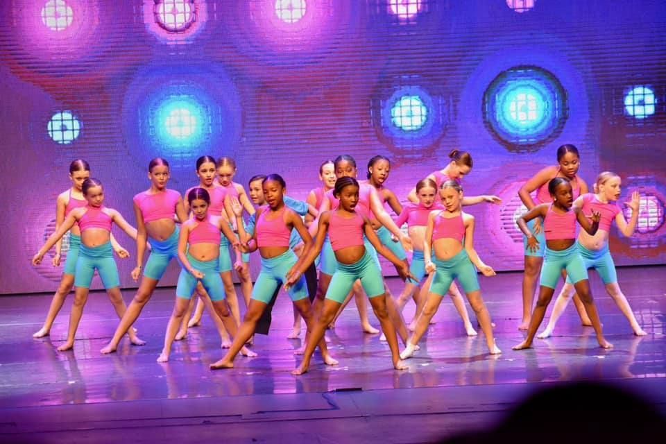 Young jazz dancers at the 2024 dance showcase