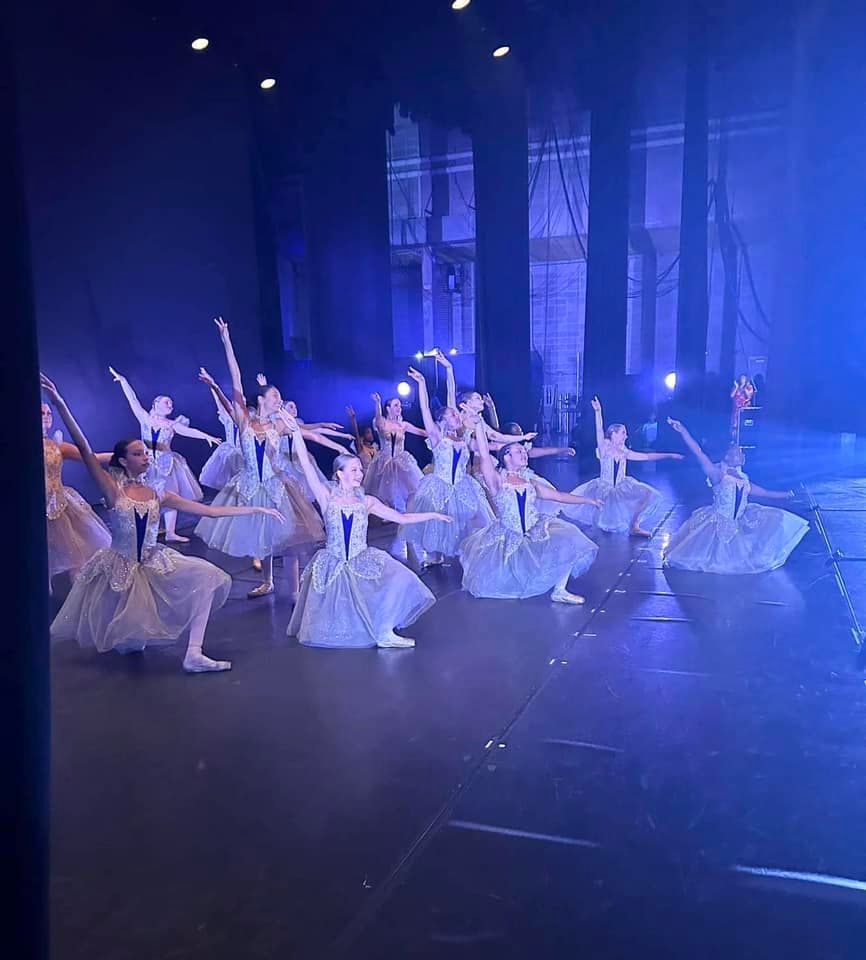 Teen ballet dancers performing at the 2024 dance showcase
