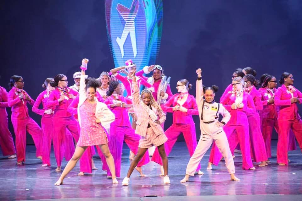 2024 dance showcase pose on stage