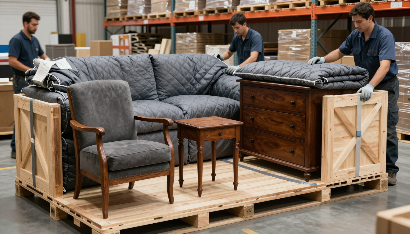 Traslado seguro de muebles americanos para entrega en Iquique