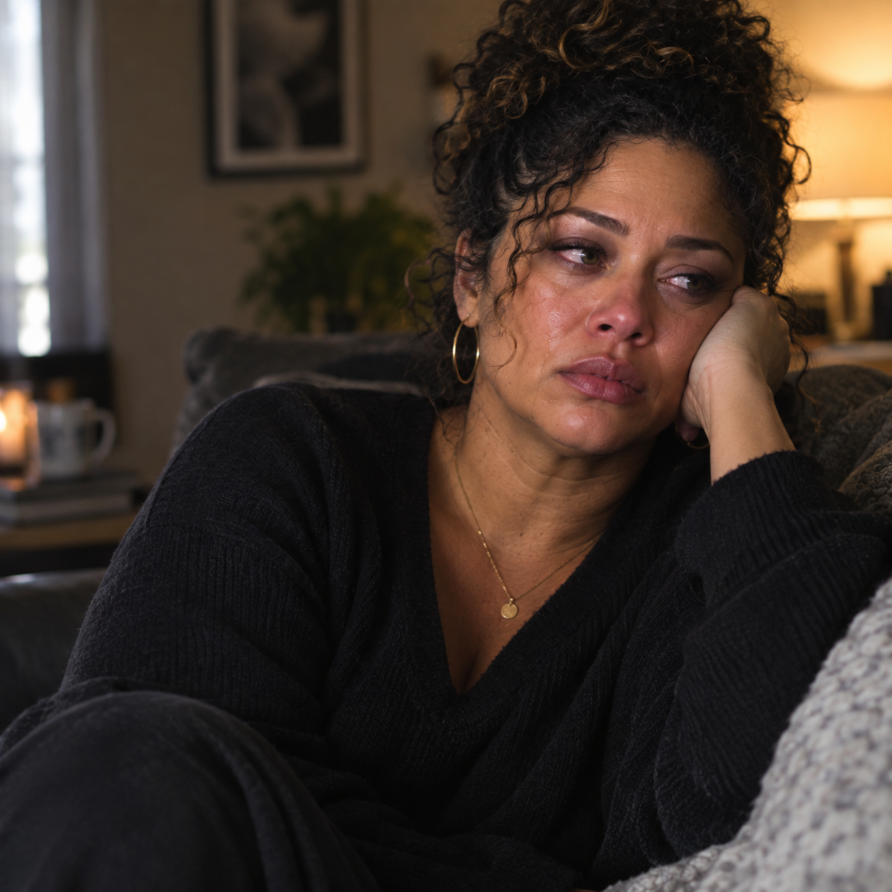Woman looking reflective representing rejection sensitive dysphoria and limerence in women with ADHD