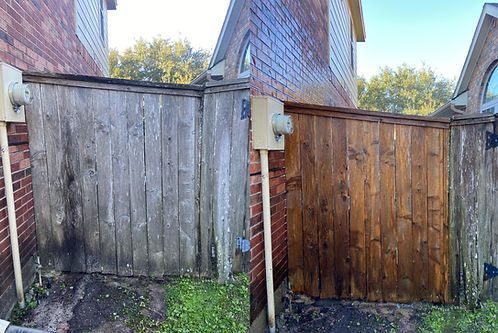 Backyard — Katy, TX — LyonsWashing