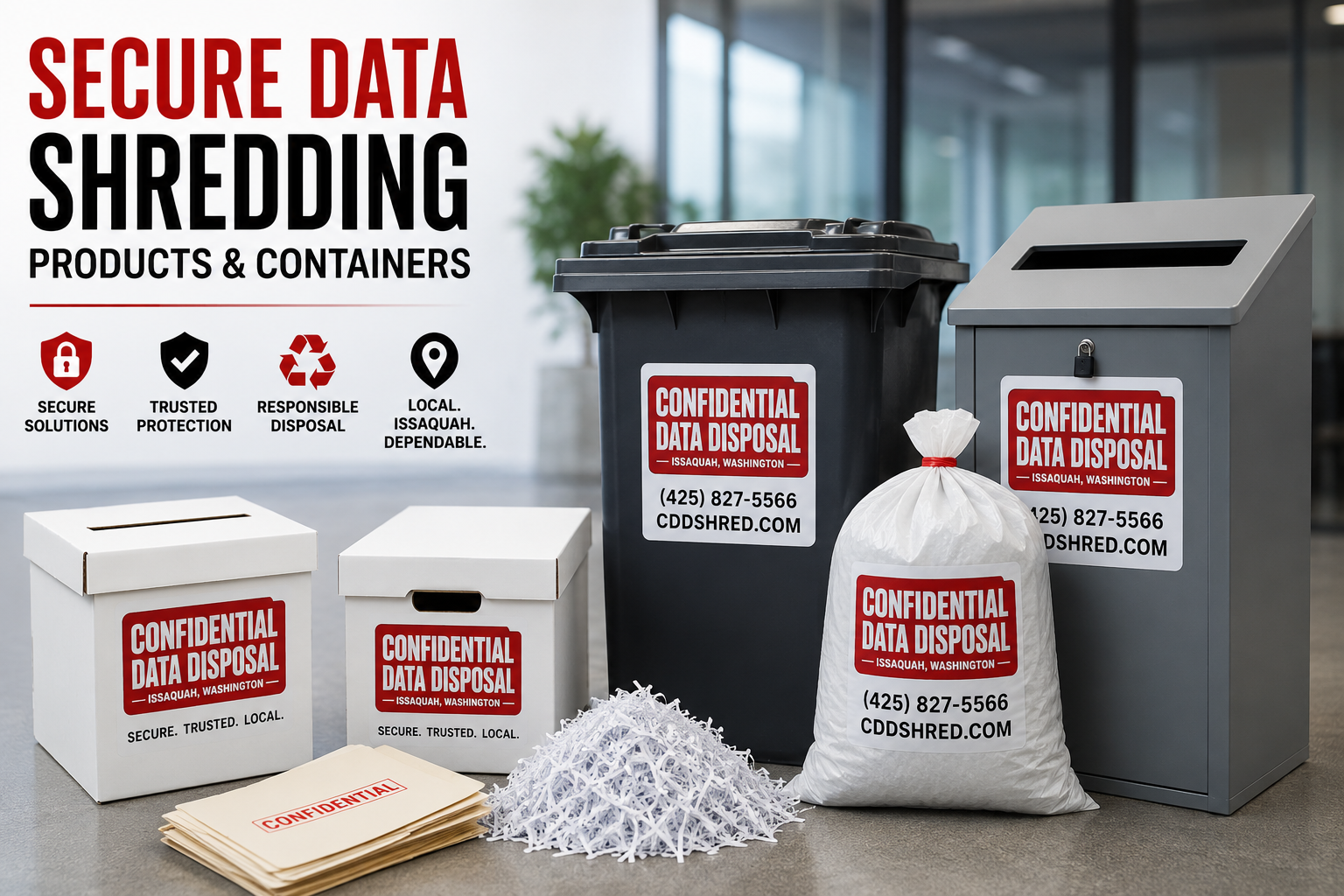 Confidential Data Disposal | Mobile Shredding Services in Issaquah, WA