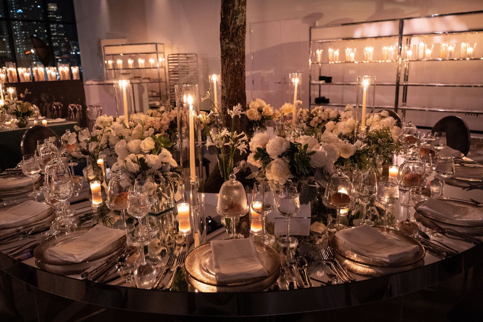 wedding table setup
