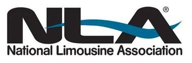 NLA logo with stylized black letters, blue wave, and text 