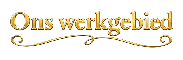 Gouden cursieve tekst met de tekst 
