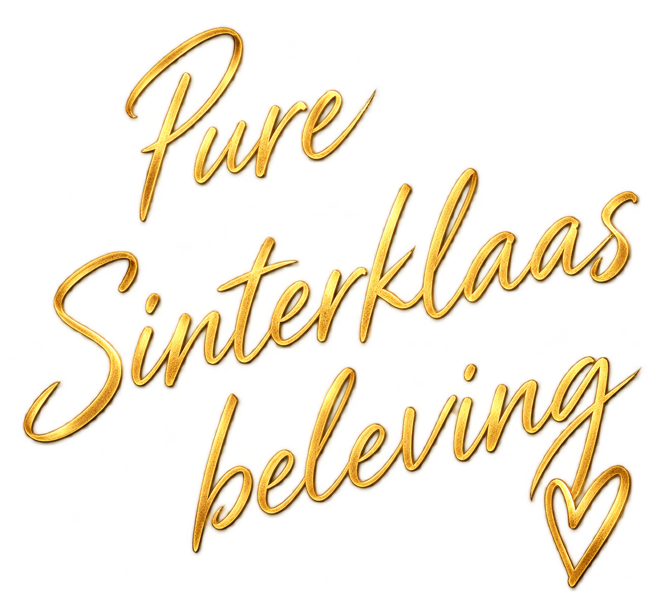 Gouden letters met de tekst 