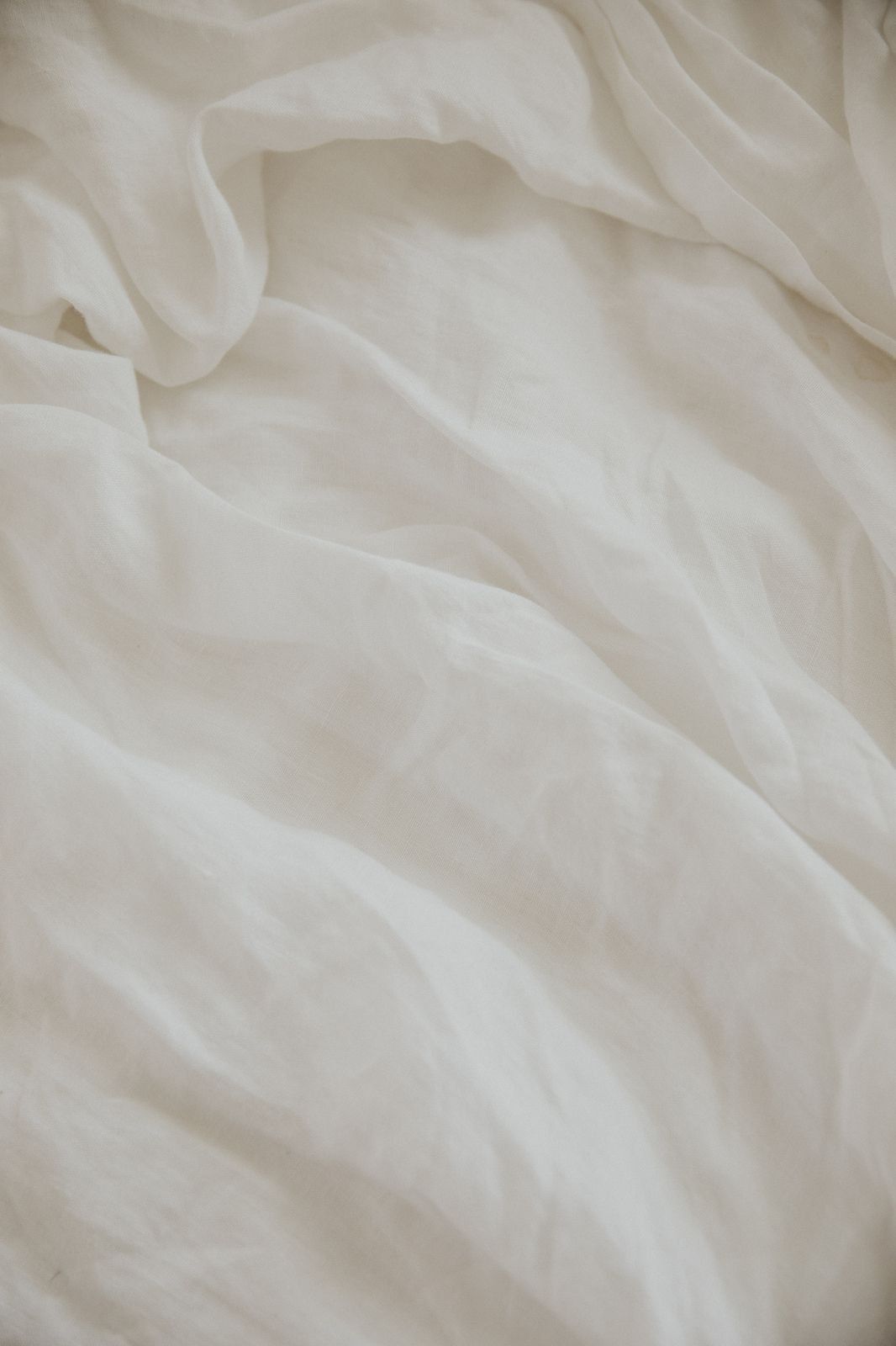 Soft, Sheer White Fabric With Gentle Folds And Flowing Texture — Everyday Interiors in Helensburgh, NSW