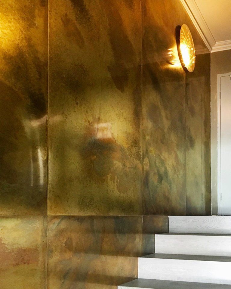 Indoor Staircase With White Steps Beside A Textured Gold Wall — Everyday Interiors in Helensburgh, NSW