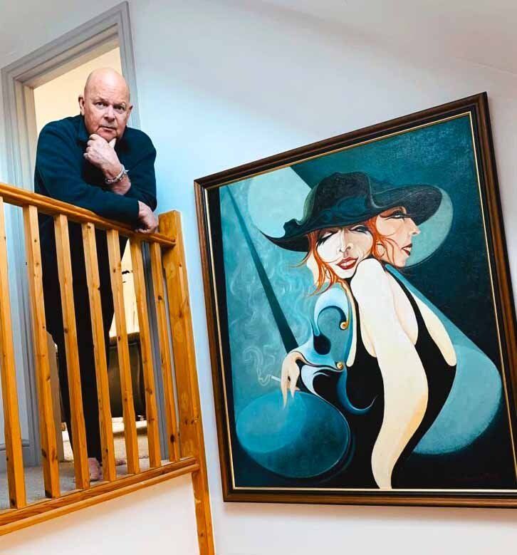 James Whale with artwork by Tony Heald James Whale with artwork by Tony Heald