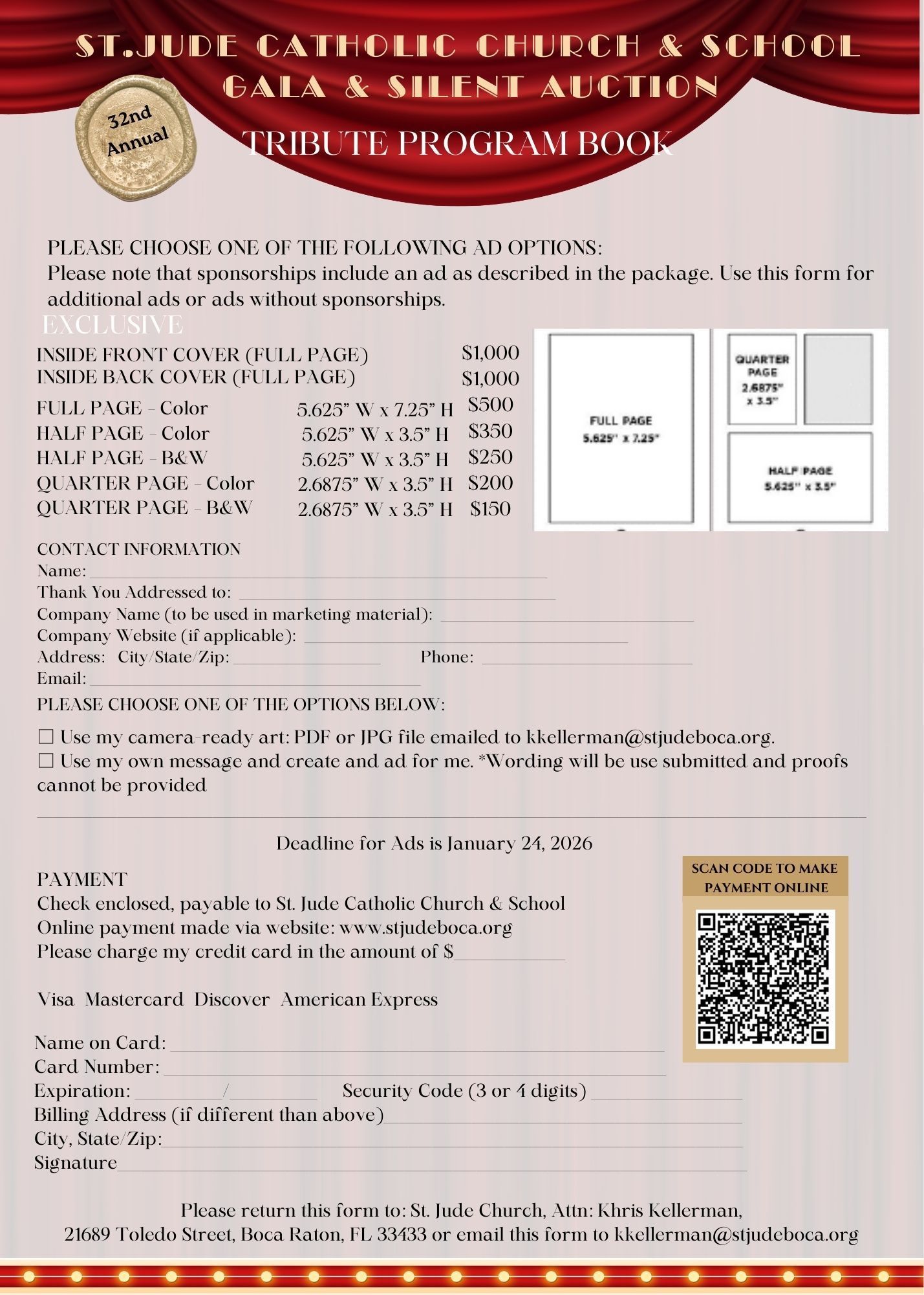 Gala Form for ads