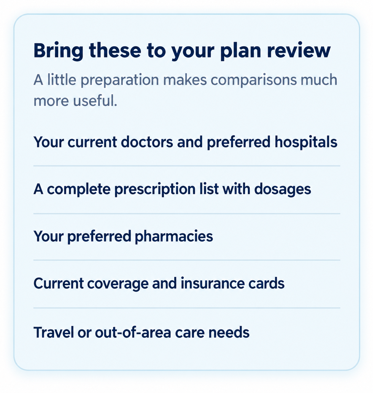 Medicare Advantage helpful tips