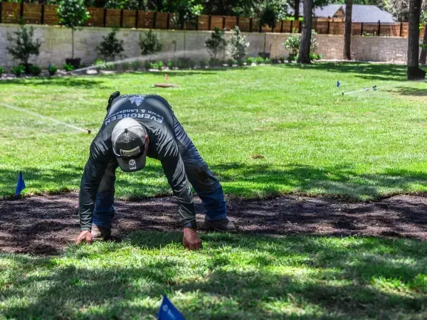 Fresh sod lawn installation in Argyle TX creating a healthy green and instantly refreshed yard