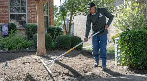Lawn fungicide treatment in Argyle TX protecting grass from fungal diseases and maintaining a healthy lawn appearance