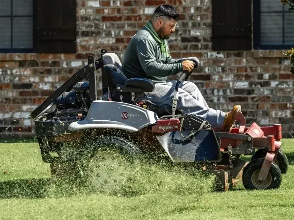Routine grass cutting service in Argyle TX keeping residential lawns neat healthy and evenly maintained