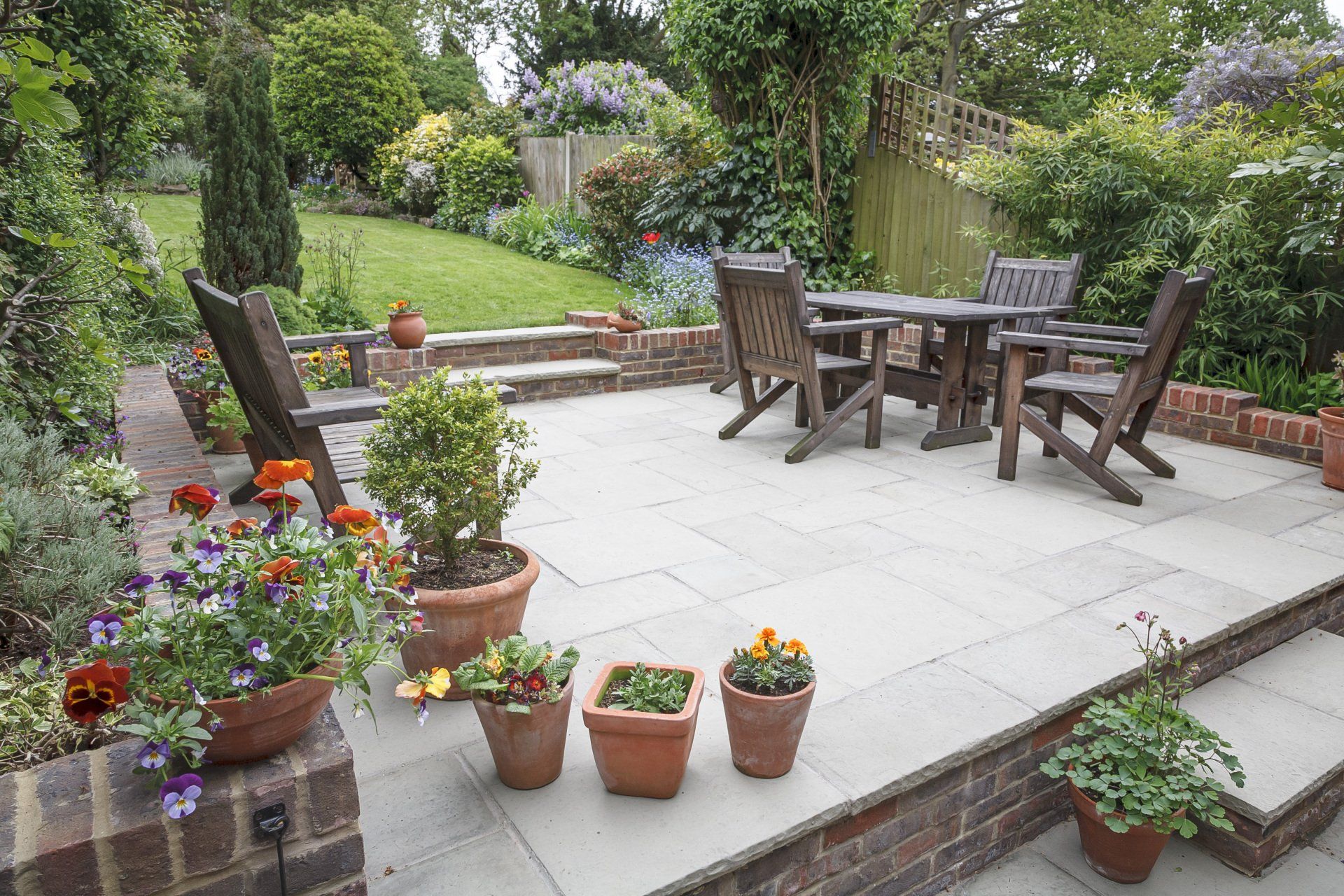 Landscape bed of garden