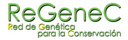 Um logotipo para rede genética regenerada para conservação
