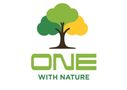 One With Nature Tree Service & Landscaping logo with green tree and black text