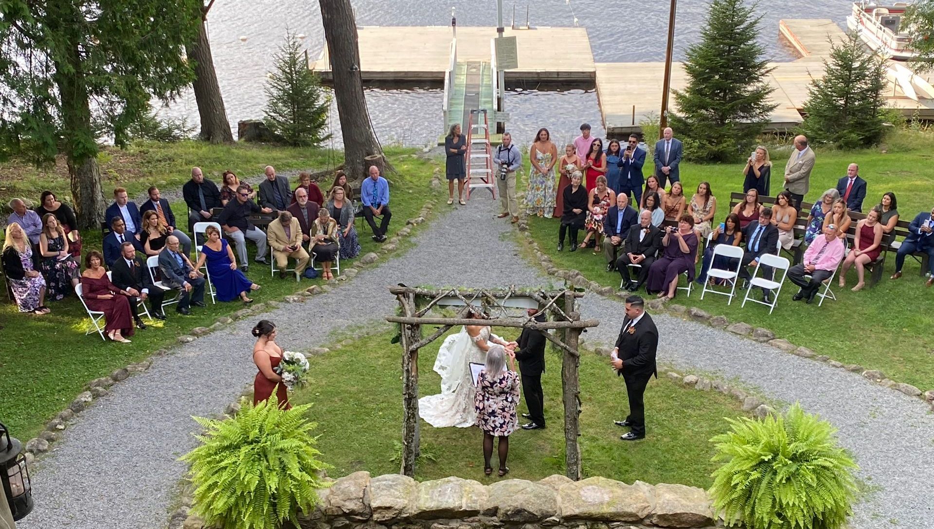 outdoor wedding ceremony