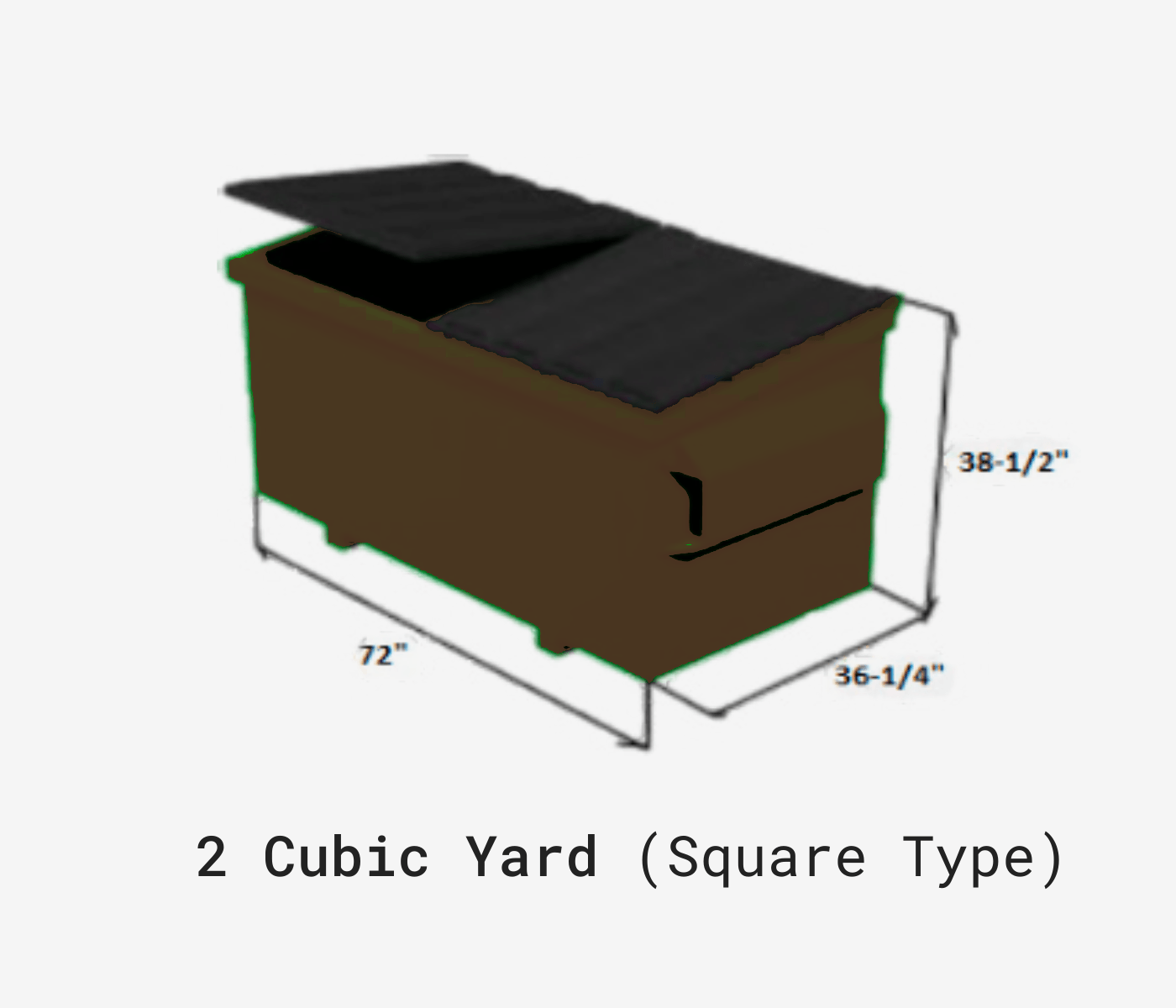 2 Cubic Yard Dumpster — Syracuse, NY — Chuck It LLC