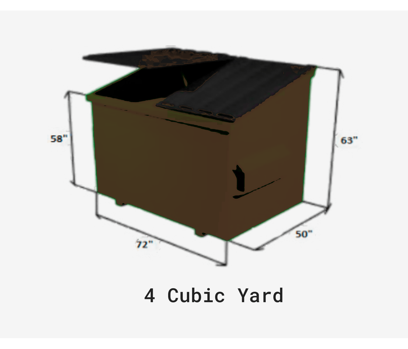 4 Cubic Yard Dumpster — Syracuse, NY — Chuck It LLC