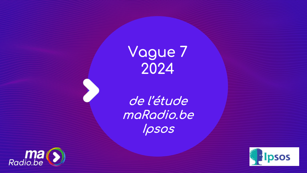 Le DAB+ en Belgique francophone Vague 7, 2024 de l'étude maRadio.be - Ipsos : L’écoute de la radio en DAB+ atteint un niveau record en Belgique francophone