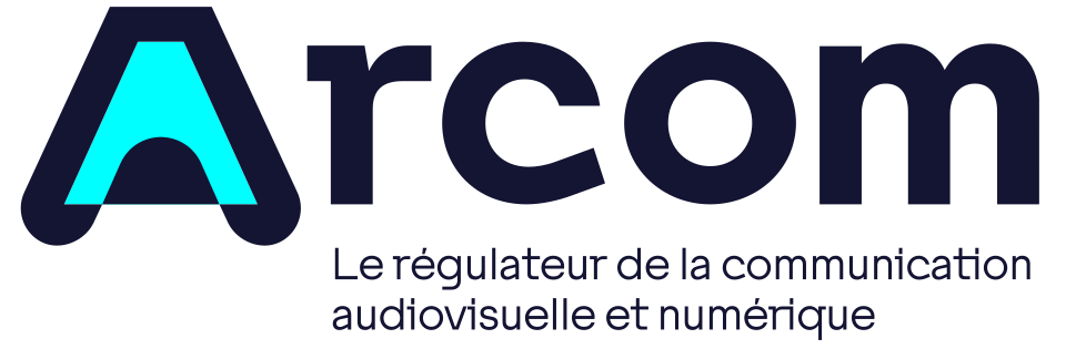 Logo Arcom, régulateur de la communication audiovisuelle et numérique