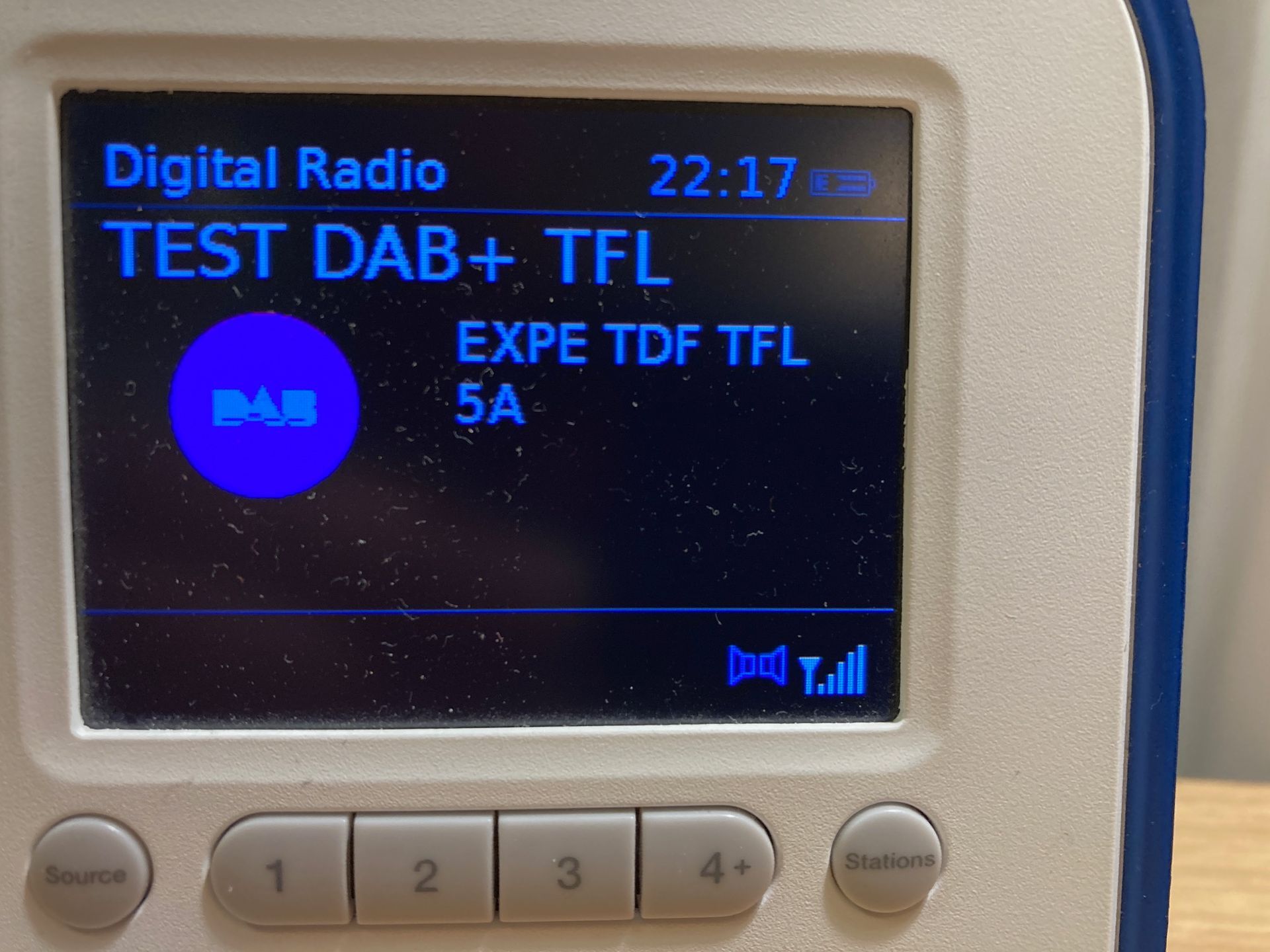 Test DAB+ Tour Eiffel, canal 5A, 2022
