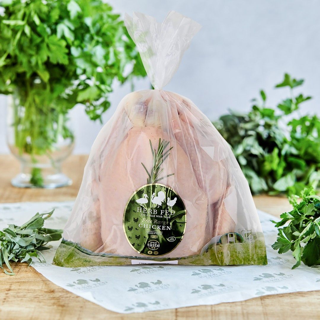 Herb fed chicken
