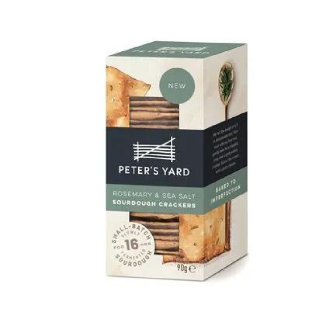 Peter's Yard Rosemary & Sea Salt Sourdough Crackers 90g