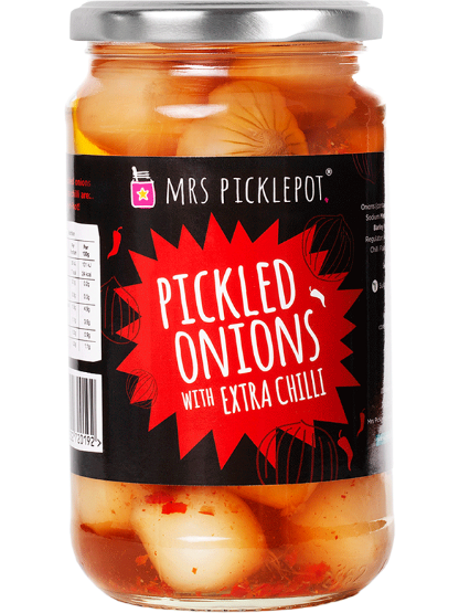 Mrs Picklepot Pickled Onions with Extra Chilli  440g